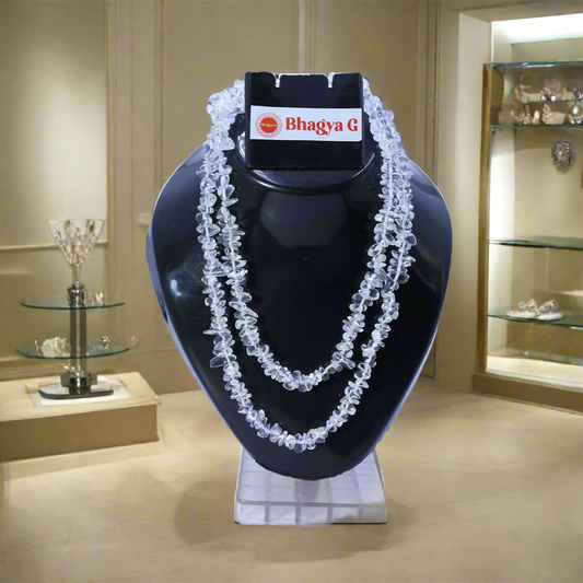 Clear Quartz Chips Mala