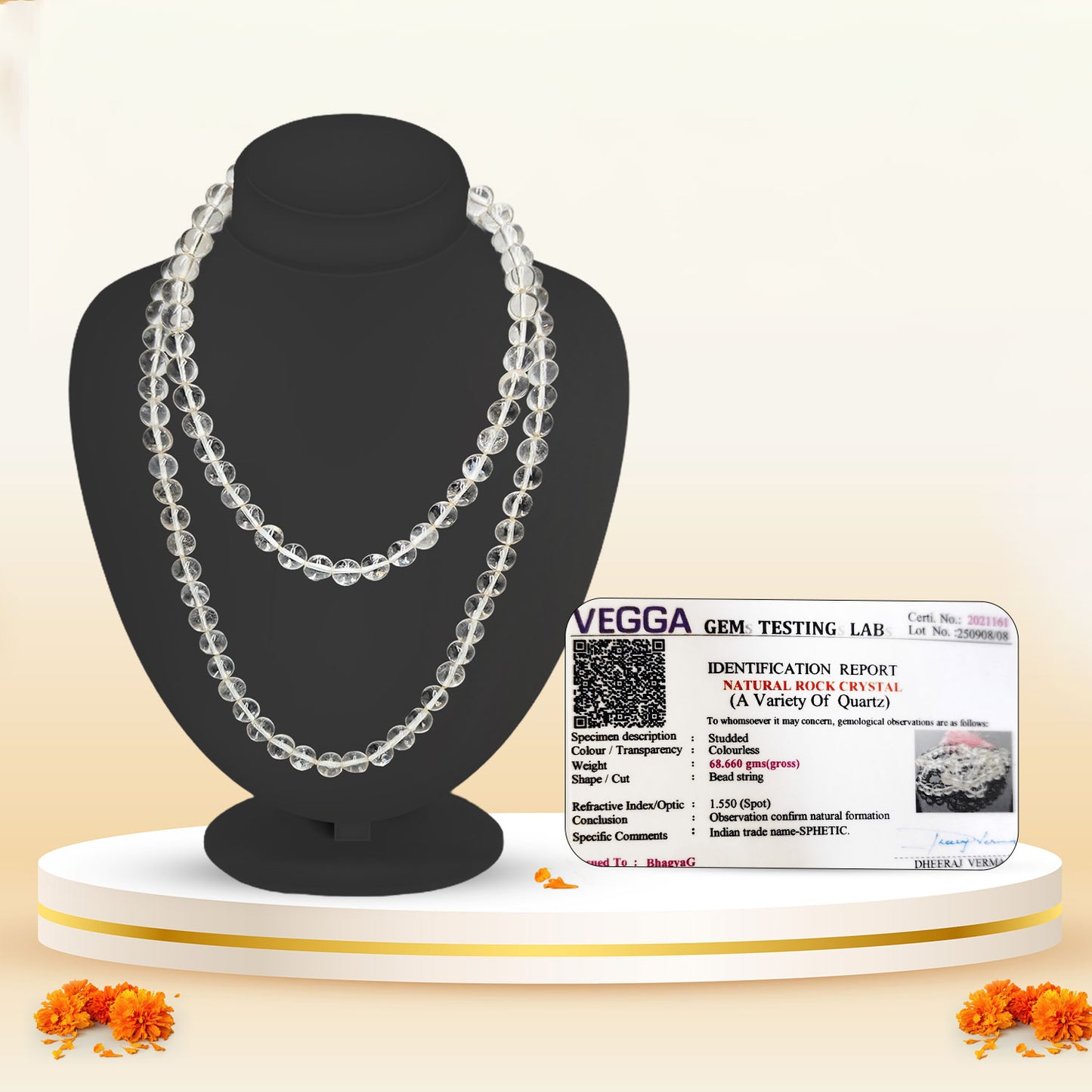 Original Clear Quartz Mala