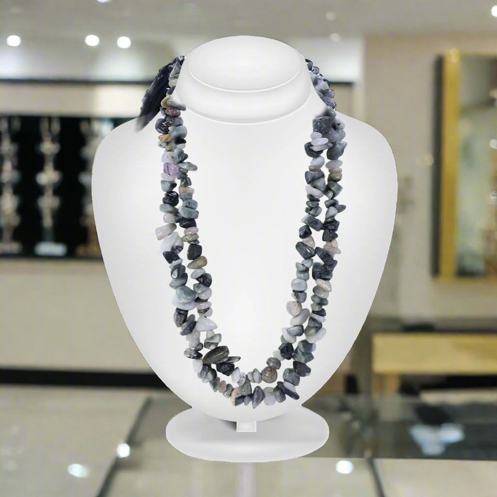 Dendrite Opal Chips Mala