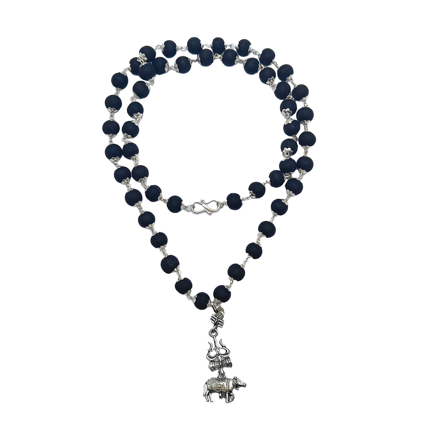 Karungali Mala with Trishul Nandi Pendant