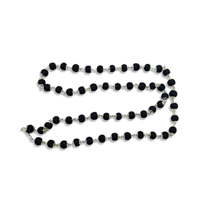 Karungali Silver Capping Mala