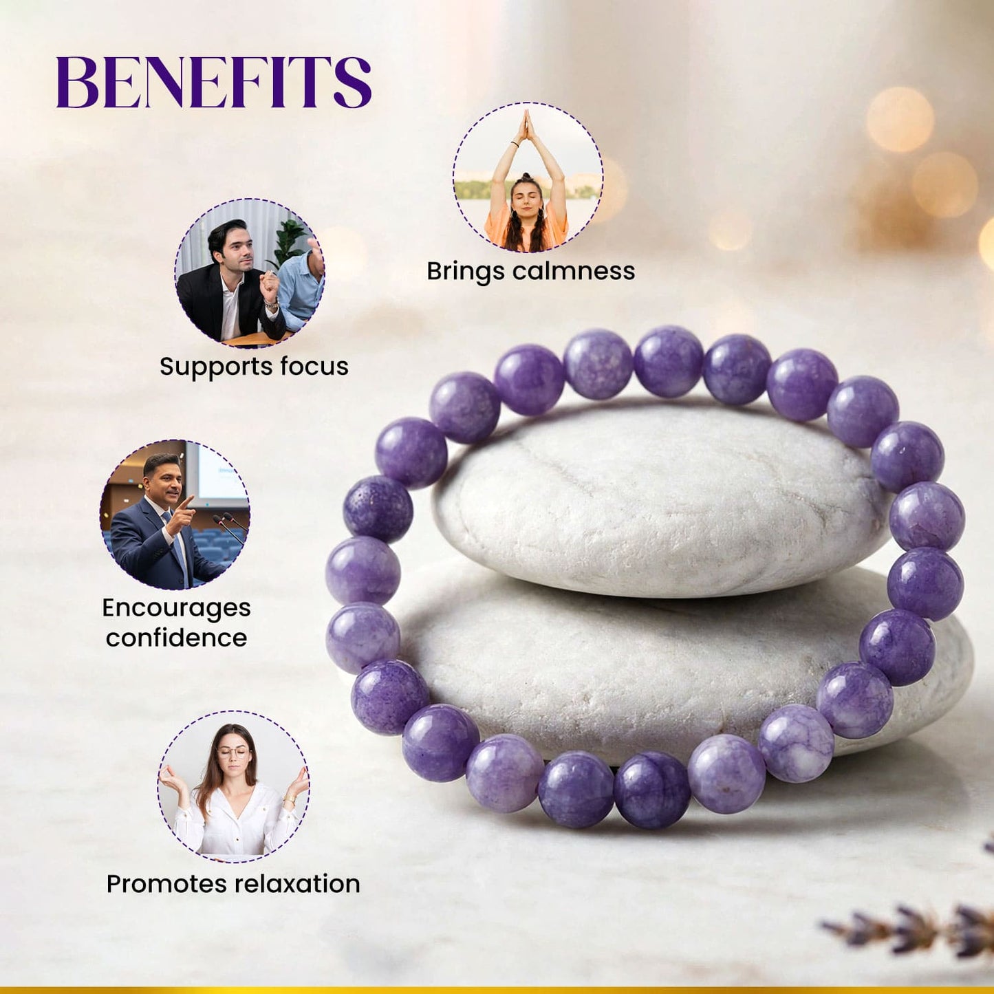 Lapidolite New Crystal Bracelet