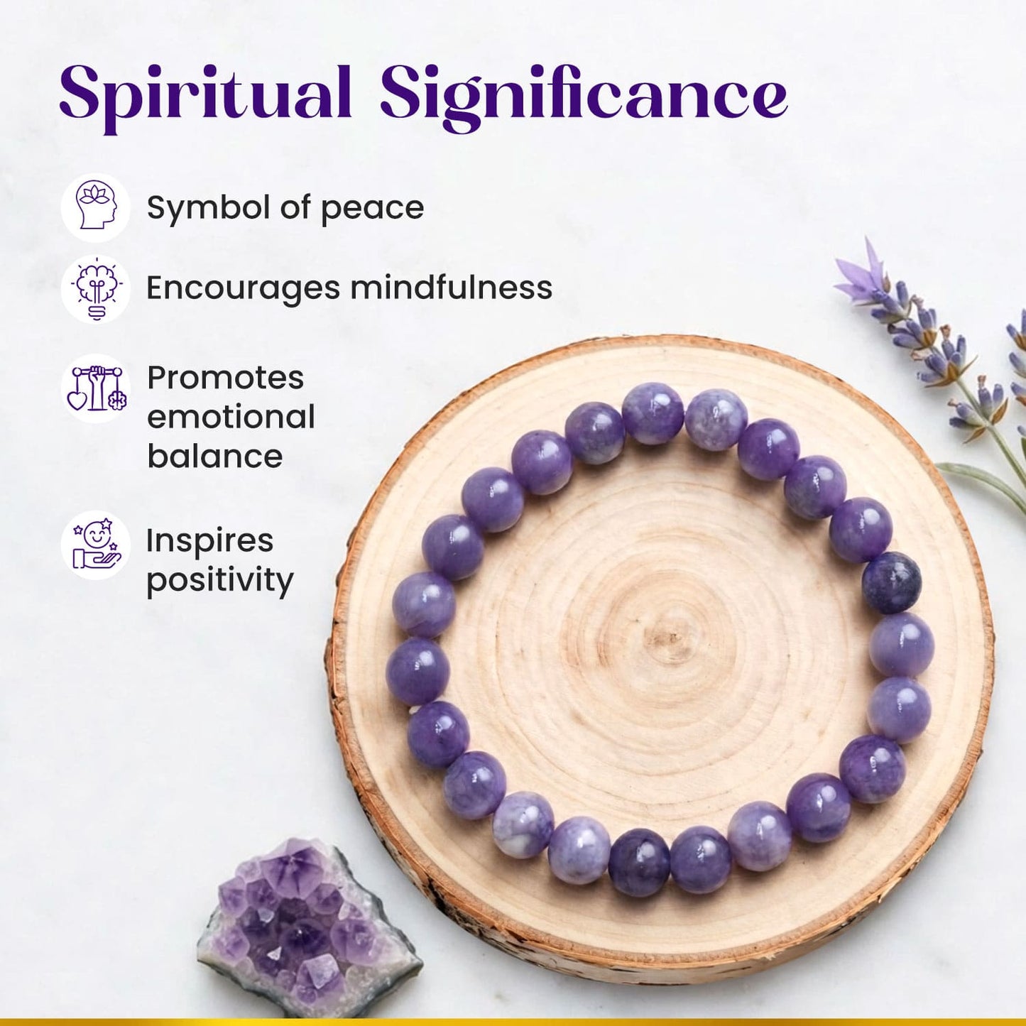 Lapidolite New Crystal Bracelet