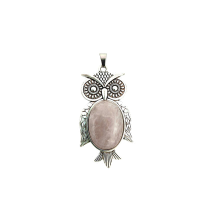 Crystal Owl Pendant