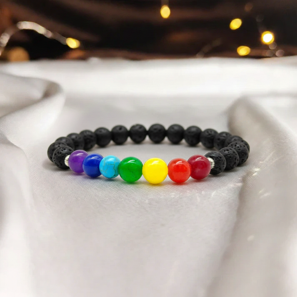 Seven Chakra Karungali Bracelet