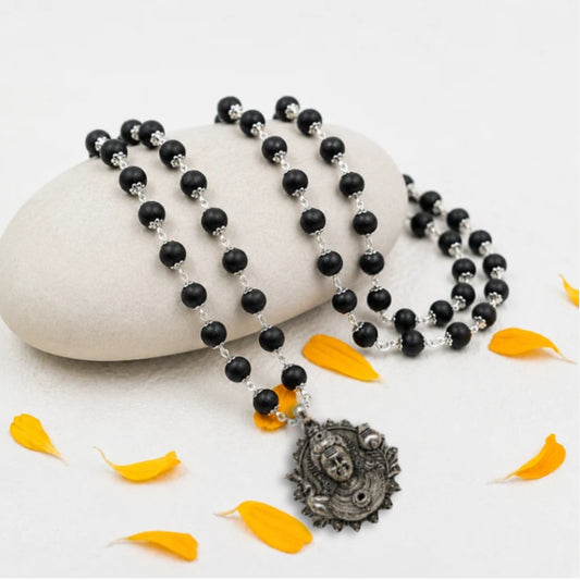 Silver Kartike Karungali Mala