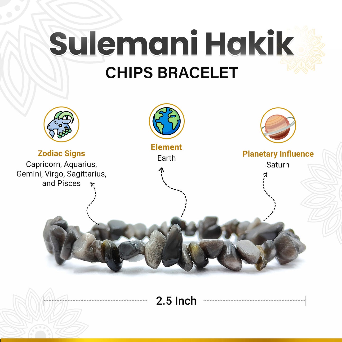 Sulemani Hakik Chips Bracelet