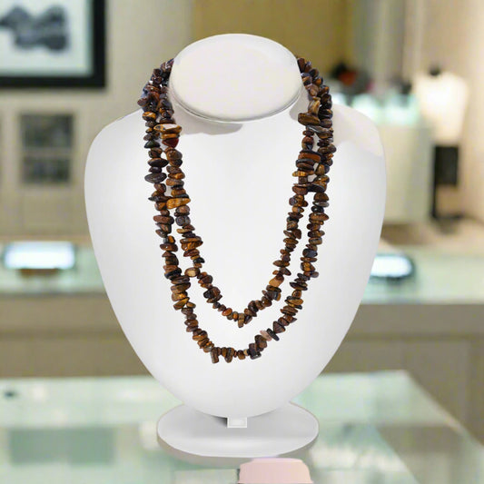 Tiger Eye Chips Mala